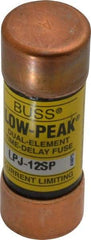 Cooper Bussmann - 300 VDC, 600 VAC, 12 Amp, Time Delay General Purpose Fuse - Fuse Holder Mount, 2-1/4" OAL, 100 at DC, 300 at AC (RMS) kA Rating, 13/16" Diam - Strong Tooling