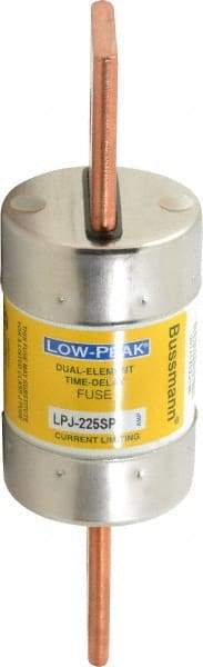 Cooper Bussmann - 300 VDC, 600 VAC, 225 Amp, Time Delay General Purpose Fuse - Bolt-on Mount, 7-1/8" OAL, 100 at DC, 300 at AC (RMS) kA Rating, 2" Diam - Strong Tooling