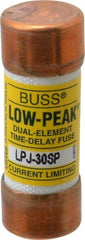 Cooper Bussmann - 300 VDC, 600 VAC, 30 Amp, Time Delay General Purpose Fuse - Fuse Holder Mount, 2-1/4" OAL, 100 at DC, 300 at AC (RMS) kA Rating, 13/16" Diam - Strong Tooling