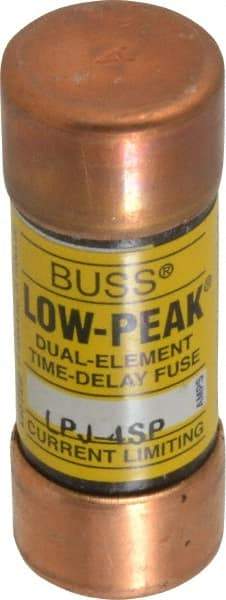 Cooper Bussmann - 300 VDC, 600 VAC, 4 Amp, Time Delay General Purpose Fuse - Fuse Holder Mount, 2-1/4" OAL, 100 at DC, 300 at AC (RMS) kA Rating, 13/16" Diam - Strong Tooling