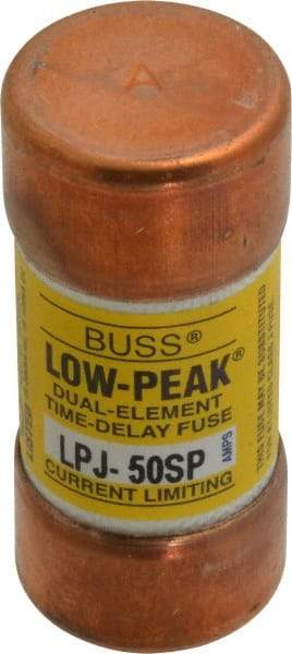 Cooper Bussmann - 300 VDC, 600 VAC, 50 Amp, Time Delay General Purpose Fuse - Fuse Holder Mount, 2-3/8" OAL, 100 at DC, 300 at AC (RMS) kA Rating, 1-1/16" Diam - Strong Tooling