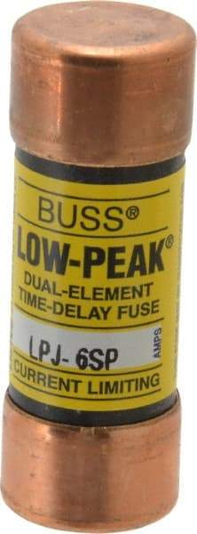 Cooper Bussmann - 300 VDC, 600 VAC, 6 Amp, Time Delay General Purpose Fuse - Fuse Holder Mount, 2-1/4" OAL, 100 at DC, 300 at AC (RMS) kA Rating, 13/16" Diam - Strong Tooling