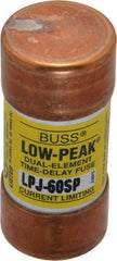 Cooper Bussmann - 300 VDC, 600 VAC, 60 Amp, Time Delay General Purpose Fuse - Fuse Holder Mount, 2-3/8" OAL, 100 at DC, 300 at AC (RMS) kA Rating, 1-1/16" Diam - Strong Tooling