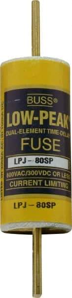 Cooper Bussmann - 300 VDC, 600 VAC, 80 Amp, Time Delay General Purpose Fuse - Bolt-on Mount, 4-5/8" OAL, 100 at DC, 300 at AC (RMS) kA Rating, 1-1/8" Diam - Strong Tooling