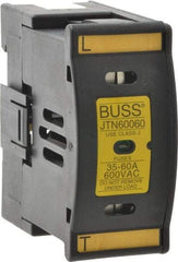 Cooper Bussmann - 1 Pole, 600 VAC/VDC, 60 Amp, DIN Rail Mount Fuse Holder - Compatible with J Class, 1.52 Inch Wide Fuse - Strong Tooling