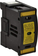 Cooper Bussmann - 1 Pole, 600 VAC/VDC, 30 Amp, DIN Rail Mount Fuse Holder - Compatible with J Class, 1.23 Inch Wide Fuse - Strong Tooling