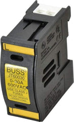 Cooper Bussmann - 1 Pole, 600 VAC/VDC, 30 Amp, DIN Rail Mount Fuse Holder - Compatible with J Class, 1.23 Inch Wide Fuse - Strong Tooling