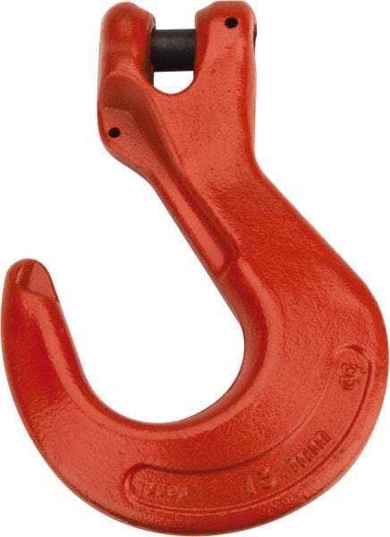 CM - 1/2 Inch Chain Diameter, Grade 100 Clevis Hook - 15,000 Lbs. Load Capacity, 0.58 Inch Inside Diameter, 0.63 Inch Pin Diameter, 1.38 Inch Hook Throat, 8.03 Inch Overall Length, 5.48 Inch Hook Width - Strong Tooling