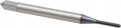 OSG - #0-80 UNF H2 Thread Limit Bottoming Thread Forming Tap - Powdered Metal High Speed Steel, TiCN Finish, 1-5/8" OAL, 5/16" Thread Length, Right Hand Thread, Series EXOTAP NRT - Strong Tooling