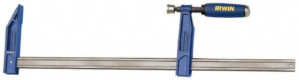 Irwin - 12" Capacity, 4-7/8" Throat Depth Bar Clamp - 1,150 Lb Clamping Pressure, 12" OAL - Strong Tooling