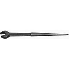 Williams - Open End Wrenches; Wrench Type: Spud Handle ; Tool Type: Standard ; Size (Inch): 1-13/16 ; Finish/Coating: Black ; Head Type: Single End ; Overall Length (Inch): 25 - Exact Industrial Supply