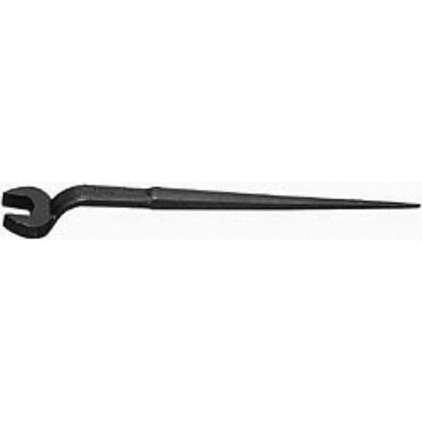 Williams - Open End Wrenches; Wrench Type: Spud Handle ; Tool Type: Standard ; Size (Inch): 1-1/4 ; Finish/Coating: Black ; Head Type: Single End ; Overall Length (Inch): 19 - Exact Industrial Supply