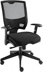 ALERA - 28-3/4" High Office/Managerial/Executive Chair - 18" Wide x 18" Deep, Mesh Seat, Black - Strong Tooling