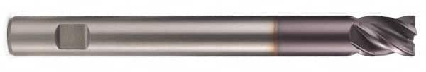 Kennametal - 3/4", 4 Flute, Single End, Solid Carbide, Corner Chamfer End Mill - 3-1/2" OAL, Right Hand Flute, 7/8" LOC, Right Hand Cut - Strong Tooling