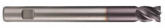 Kennametal - 3/4", 4 Flute, Single End, Solid Carbide, Corner Chamfer End Mill - 3-1/2" OAL, Right Hand Flute, 7/8" LOC, Right Hand Cut - Strong Tooling