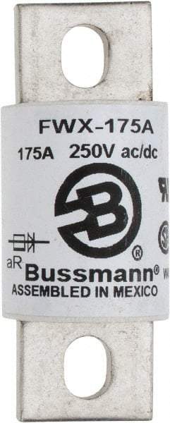 Cooper Bussmann - 250 VAC/VDC, 175 Amp, Fast-Acting Semiconductor/High Speed Fuse - Stud Mount Mount, 3-1/8" OAL, 200 (RMS), 50 at DC kA Rating, 1-7/32" Diam - Strong Tooling