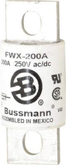 Cooper Bussmann - 250 VAC/VDC, 200 Amp, Fast-Acting Semiconductor/High Speed Fuse - Stud Mount Mount, 3-1/8" OAL, 200 (RMS), 50 at DC kA Rating, 1-7/32" Diam - Strong Tooling