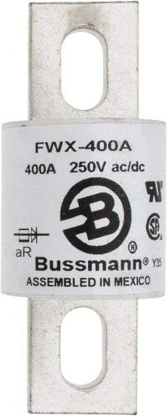 Cooper Bussmann - 250 VAC/VDC, 400 Amp, Fast-Acting Semiconductor/High Speed Fuse - Stud Mount Mount, 3-27/32" OAL, 200 (RMS), 50 at DC kA Rating, 1-1/2" Diam - Strong Tooling