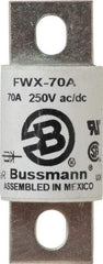 Cooper Bussmann - 250 VAC/VDC, 70 Amp, Fast-Acting Semiconductor/High Speed Fuse - Stud Mount Mount, 3.13" OAL, 200 (RMS), 50 at DC kA Rating, 1.22" Diam - Strong Tooling