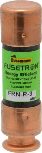 Cooper Bussmann - 125 VDC, 250 VAC, 3 Amp, Time Delay General Purpose Fuse - Fuse Holder Mount, 50.8mm OAL, 20 at DC, 200 (RMS) kA Rating, 9/16" Diam - Strong Tooling