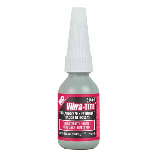 Vibra-Tite - 10 mL Bottle, Red, High Strength Threadlocker - Strong Tooling