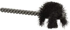 Weiler - 1-1/4" Diam Helical Steel Tube Brush - 0.008" Filament Diam, 1" Brush Length, 3-1/2" OAL, 1/4" Diam Stainless Steel Shank - Strong Tooling