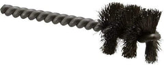 Weiler - 1" Diam Helical Stainless Steel Tube Brush - 0.008" Filament Diam, 1" Brush Length, 3-1/2" OAL, 1/4" Diam Stainless Steel Shank - Strong Tooling