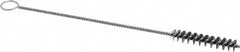 Weiler - 2" Long x 3/8" Diam Steel Hand Tube Brush - Single Spiral, 8" OAL, 0.006" Wire Diam, 1/8" Shank Diam - Strong Tooling