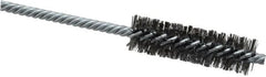 Weiler - 3/4" Diam Helical Steel Tube Brush - Double Spiral, 0.0104" Filament Diam, 2-1/2" Brush Length, 5-1/2" OAL, 1/4" Diam Shank - Strong Tooling