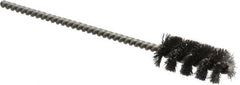 Weiler - 7/16" Diam Helical Steel Tube Brush - 0.005" Filament Diam, 1" Brush Length, 3-1/2" OAL, 1/8" Diam Stainless Steel Shank - Strong Tooling