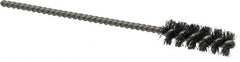 Weiler - 3/8" Diam Helical Steel Tube Brush - 0.006" Filament Diam, 1" Brush Length, 3-1/2" OAL, 1/8" Diam Stainless Steel Shank - Strong Tooling