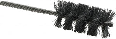 Weiler - 1-1/4" Diam Helical Nylon Tube Brush - Single Spiral, 0.022" Filament Diam, 2-1/2" Brush Length, 5-1/2" OAL, 1/4" Diam Shank - Strong Tooling