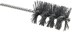 Weiler - 1-3/4" Diam Helical Nylon Tube Brush - Single Spiral, 0.035" Filament Diam, 2-1/2" Brush Length, 5-1/2" OAL, 1/4" Diam Shank - Strong Tooling