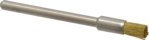 Weiler - 3/16" Brush Diam, Crimped, End Brush - 1/8" Diam Shank, 37,000 Max RPM - Strong Tooling