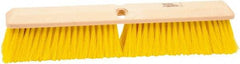 Weiler - 18" General Purpose Polypropylene Push Broom - 3" Bristle Length, Foam Block, Threaded Handle Connection, Handle Sold Separately - Strong Tooling