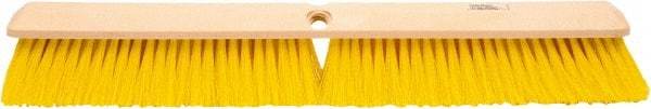 Weiler - 24" General Purpose Polypropylene Push Broom - 3" Bristle Length, Foam Block, Threaded Handle Connection, Handle Sold Separately - Strong Tooling