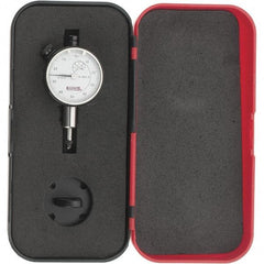 SPI - 1/4" Range, 0-50-0 Dial Reading, 0.001" Graduation Dial Drop Indicator - 1-1/2" Dial, 0.1" Range per Revolution, Revolution Counter, Includes NPL Traceability Certification - Strong Tooling