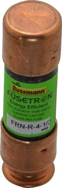 Cooper Bussmann - 125 VDC, 250 VAC, 4.5 Amp, Time Delay General Purpose Fuse - Fuse Holder Mount, 50.8mm OAL, 20 at DC, 200 (RMS) kA Rating, 9/16" Diam - Strong Tooling