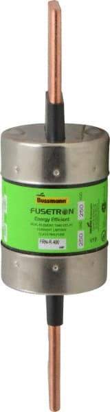 Cooper Bussmann - 250 VAC/VDC, 400 Amp, Time Delay General Purpose Fuse - Bolt-on Mount, 8-5/8" OAL, 20 at DC, 200 (RMS) kA Rating, 2-1/16" Diam - Strong Tooling