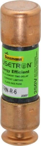 Cooper Bussmann - 125 VDC, 250 VAC, 6 Amp, Time Delay General Purpose Fuse - Fuse Holder Mount, 50.8mm OAL, 20 at DC, 200 (RMS) kA Rating, 9/16" Diam - Strong Tooling