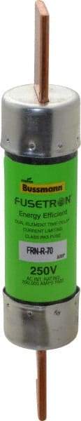 Cooper Bussmann - 250 VAC, 70 Amp, Time Delay General Purpose Fuse - Bolt-on Mount, 5-7/8" OAL, 20 at DC, 200 (RMS) kA Rating, 1-1/16" Diam - Strong Tooling