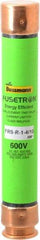 Cooper Bussmann - 300 VDC, 600 VAC, 1.4 Amp, Time Delay General Purpose Fuse - Fuse Holder Mount, 127mm OAL, 20 at DC, 200 (RMS) kA Rating, 13/16" Diam - Strong Tooling