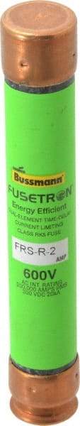 Cooper Bussmann - 300 VDC, 600 VAC, 2 Amp, Time Delay General Purpose Fuse - Fuse Holder Mount, 127mm OAL, 20 at DC, 200 (RMS) kA Rating, 13/16" Diam - Strong Tooling