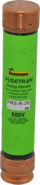 Cooper Bussmann - 250 VDC, 600 VAC, 35 Amp, Time Delay General Purpose Fuse - Fuse Holder Mount, 5-1/2" OAL, 20 at DC, 200 (RMS) kA Rating, 1-1/16" Diam - Strong Tooling