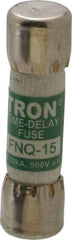 Cooper Bussmann - 500 VAC, 15 Amp, Time Delay General Purpose Fuse - Fuse Holder Mount, 1-1/2" OAL, 10 at AC kA Rating, 13/32" Diam - Strong Tooling