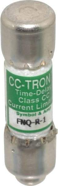 Cooper Bussmann - 300 VDC, 600 VAC, 1 Amp, Time Delay General Purpose Fuse - Fuse Holder Mount, 1-1/2" OAL, 200 at AC (RMS) kA Rating, 13/32" Diam - Strong Tooling