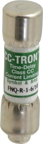 Cooper Bussmann - 300 VDC, 600 VAC, 1.6 Amp, Time Delay General Purpose Fuse - Fuse Holder Mount, 1-1/2" OAL, 200 at AC (RMS) kA Rating, 13/32" Diam - Strong Tooling