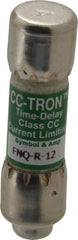 Cooper Bussmann - 300 VDC, 600 VAC, 12 Amp, Time Delay General Purpose Fuse - Fuse Holder Mount, 1-1/2" OAL, 200 at AC (RMS) kA Rating, 13/32" Diam - Strong Tooling