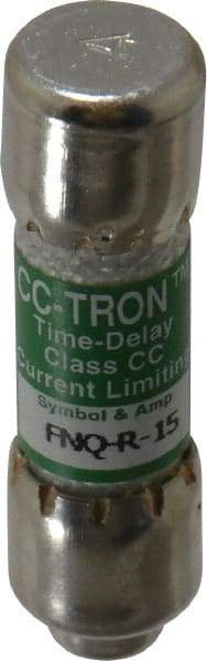 Cooper Bussmann - 300 VDC, 600 VAC, 15 Amp, Time Delay General Purpose Fuse - Fuse Holder Mount, 1-1/2" OAL, 20 at DC, 200 at AC (RMS) kA Rating, 13/32" Diam - Strong Tooling