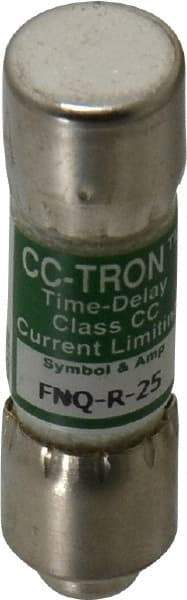 Cooper Bussmann - 300 VDC, 600 VAC, 25 Amp, Time Delay General Purpose Fuse - Fuse Holder Mount, 1-1/2" OAL, 200 at AC (RMS) kA Rating, 13/32" Diam - Strong Tooling